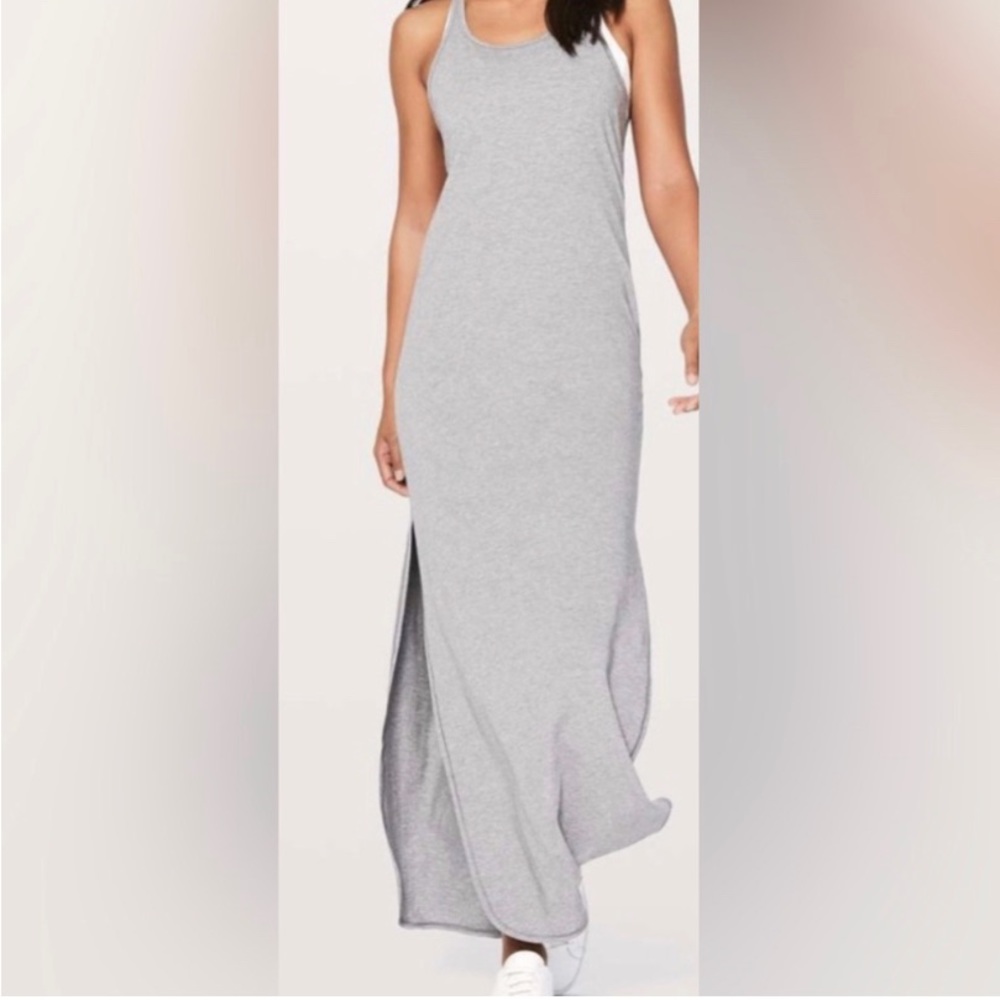 Beautiful Lululemon black summer dress slits on the side barely worn